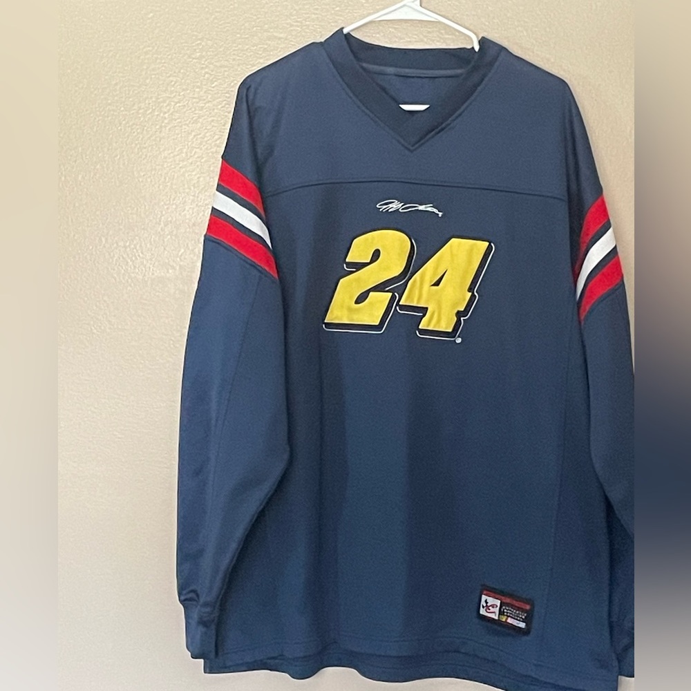 Jeff Gordon Sweatshirt Adult Blue Racing NASCAR DuPont